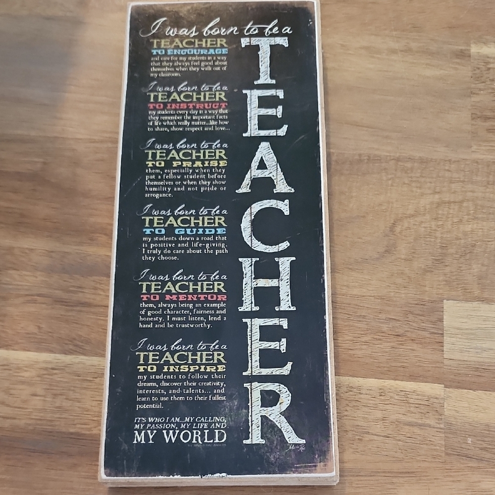 Teacher decoration
